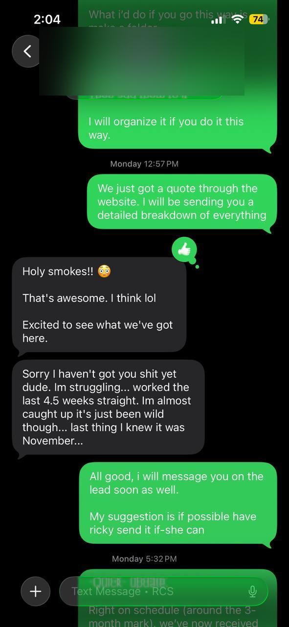 Client conversation
